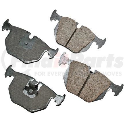 EUR683 by AKEBONO - EURO Ultra Premium Ceramic Disc Brake Pad Kit