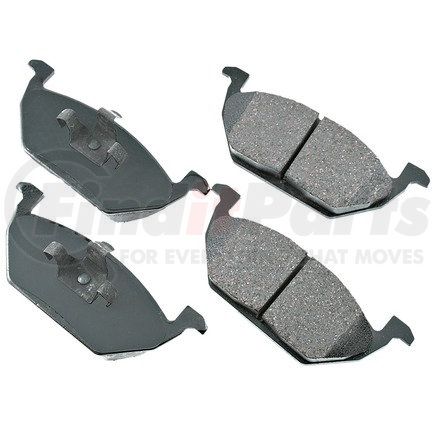 EUR768 by AKEBONO - EURO Ultra Premium Ceramic Disc Brake Pad Kit