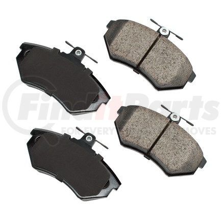 EUR696 by AKEBONO - EURO Ultra Premium Ceramic Disc Brake Pad Kit