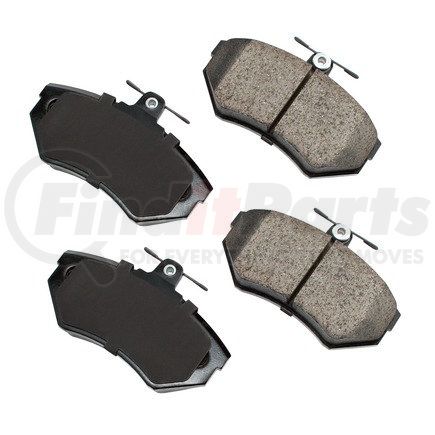 EUR704 by AKEBONO - EURO Ultra Premium Ceramic Disc Brake Pad Kit