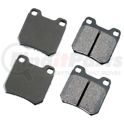 EUR709 by AKEBONO - EURO Ultra Premium Ceramic Disc Brake Pad Kit