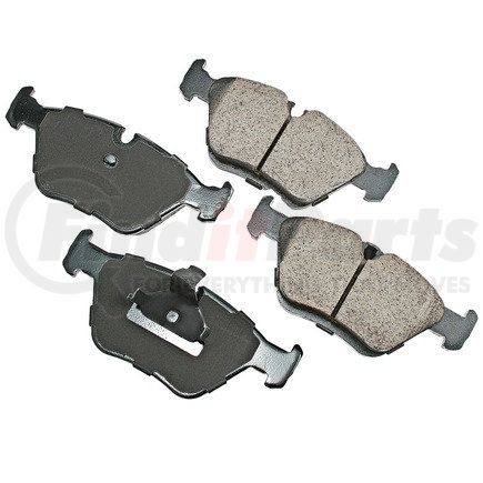 EUR725 by AKEBONO - EURO Ultra Premium Ceramic Disc Brake Pad Kit