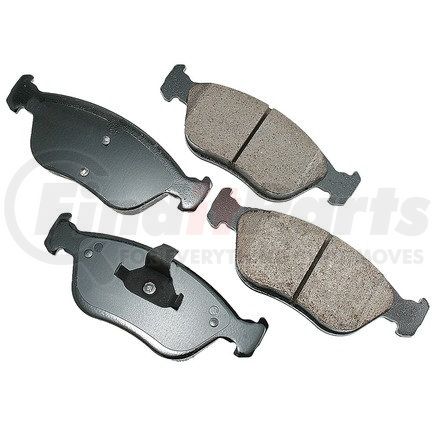 EUR783 by AKEBONO - EURO Ultra Premium Ceramic Disc Brake Pad Kit