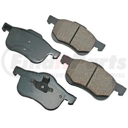 EUR794 by AKEBONO - EURO Ultra Premium Ceramic Disc Brake Pad Kit