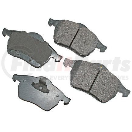 EUR800 by AKEBONO - EURO Ultra Premium Ceramic Disc Brake Pad Kit