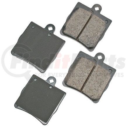 EUR779 by AKEBONO - EURO Ultra Premium Ceramic Disc Brake Pad Kit