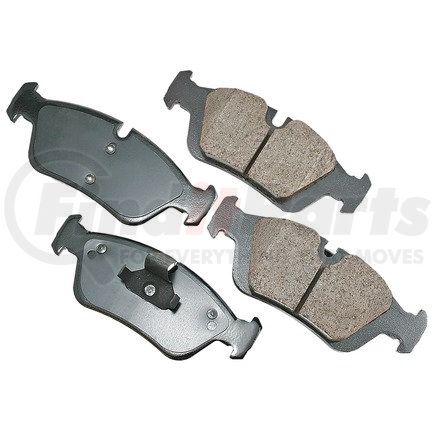 EUR781 by AKEBONO - EURO Ultra Premium Ceramic Disc Brake Pad Kit