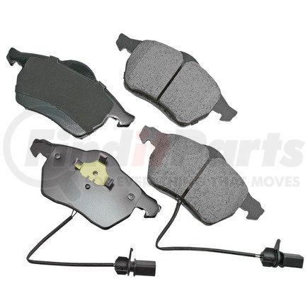 EUR840 by AKEBONO - EURO Ultra Premium Ceramic Disc Brake Pad Kit