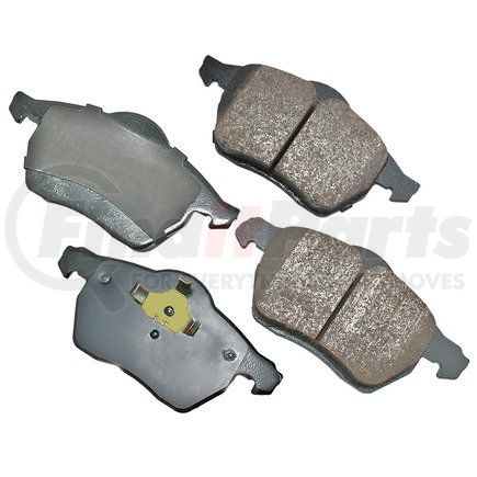 EUR840A by AKEBONO - EURO Ultra Premium Ceramic Disc Brake Pad Kit