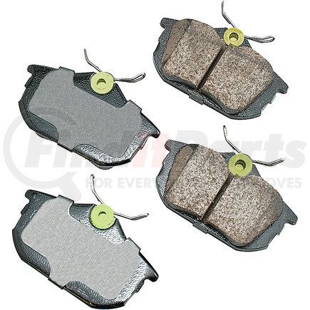 EUR838 by AKEBONO - EURO Ultra Premium Ceramic Disc Brake Pad Kit