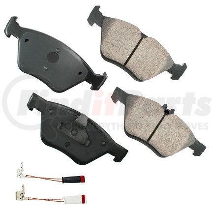 EUR853A by AKEBONO - EURO Ultra Premium Ceramic Disc Brake Pad Kit