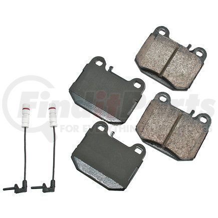 EUR874 by AKEBONO - EURO Ultra Premium Ceramic Disc Brake Pad Kit