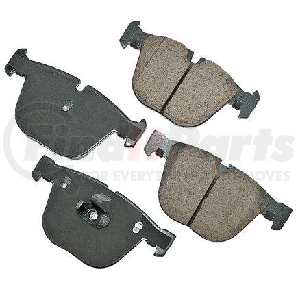 EUR919 by AKEBONO - EURO Ultra Premium Ceramic Disc Brake Pad Kit