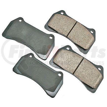 EUR938 by AKEBONO - EURO Ultra Premium Ceramic Disc Brake Pad Kit