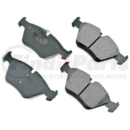 EUR946 by AKEBONO - EURO Ultra Premium Ceramic Disc Brake Pad Kit