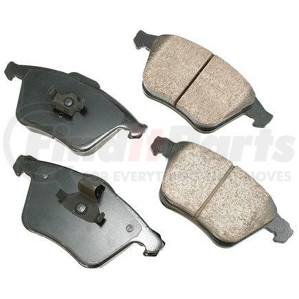 EUR915A by AKEBONO - EURO Ultra Premium Ceramic Disc Brake Pad Kit