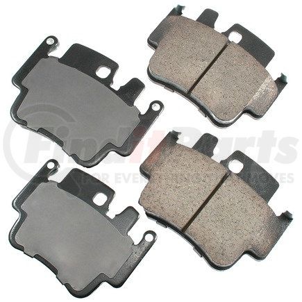 EUR917 by AKEBONO - EURO Ultra Premium Ceramic Disc Brake Pad Kit