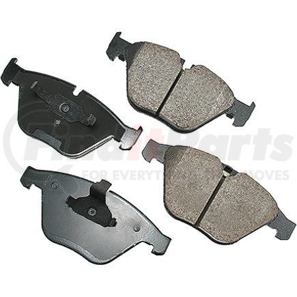 EUR918 by AKEBONO - EURO Ultra Premium Ceramic Disc Brake Pad Kit