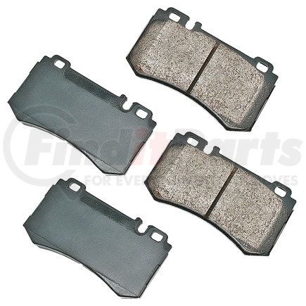 EUR984 by AKEBONO - EURO Ultra Premium Ceramic Disc Brake Pad Kit