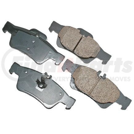 EUR986 by AKEBONO - EURO Ultra Premium Ceramic Disc Brake Pad Kit