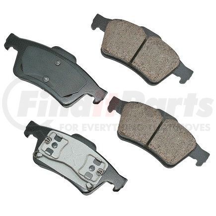 EUR973 by AKEBONO - EURO Ultra Premium Ceramic Disc Brake Pad Kit