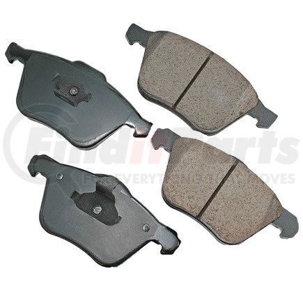 EUR979 by AKEBONO - EURO Ultra Premium Ceramic Disc Brake Pad Kit