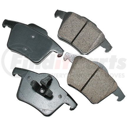 EUR980 by AKEBONO - EURO Ultra Premium Ceramic Disc Brake Pad Kit