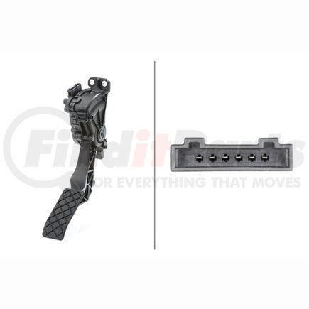 008495711 by HELLA - Accelerator Pedal Position Sensor, for Left-Hand Drive Vehicles, Manual Transmission