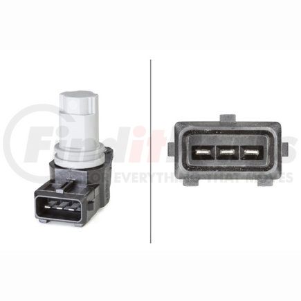 009121391 by HELLA - Camshaft Position Sensor, 3-Pin Connector, without Cable