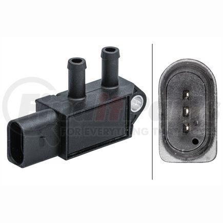 009409621 by HELLA - Sensor, exhaust pressure - 3-pin connector - Bolted