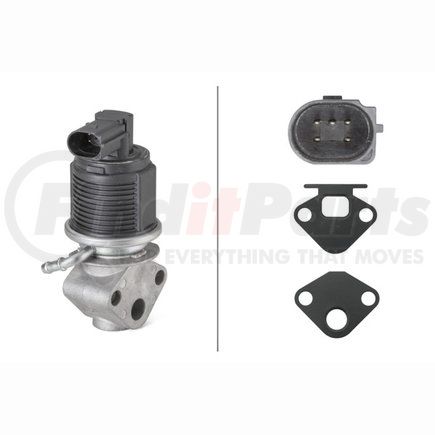 010171431 by HELLA - EGR Valve, Electric, 5-Pin Connector, with Gaskets and Seals