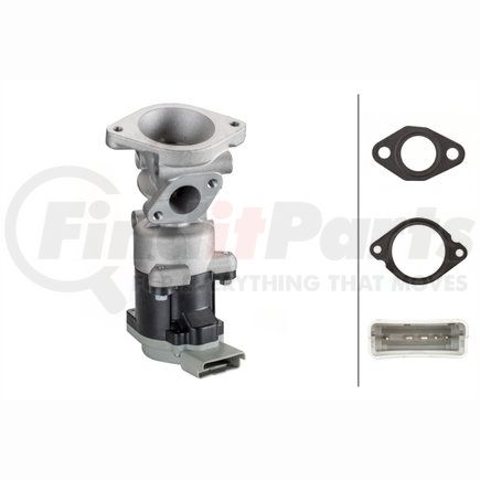 010171821 by HELLA - EGR Valve, Electric, 5-Pin Connector, with Gaskets and Seals