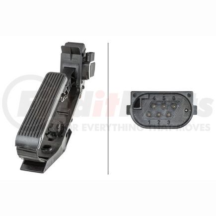 010946061 by HELLA - Accelerator Pedal Position Sensor, for Right-Hand Drive Vehicles, Automatic Transmission