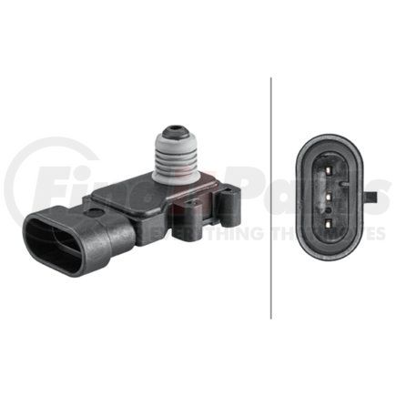 358152141 by HELLA - Sensor, boost pressure - 3-pin connector - Bolted