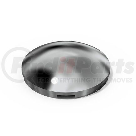 16160 by AMERICAN CHROME - Axle Hub Cap - Front 4-Notch, 8.72 in. OD, 2.56 in. Height, Chrome, Baby Moon