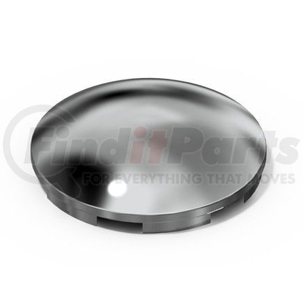 16270 by AMERICAN CHROME - Axle Hub Cap - Front, 6 -Notch, 8.72 in. OD, 2.56 in. Height, Chrome, Baby Moon
