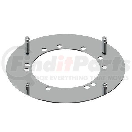 16750 by AMERICAN CHROME - Wheel Cover Clip - Mounting Bracket for Trailer Axle, Mounts 8 1/4 in. Hub Caps