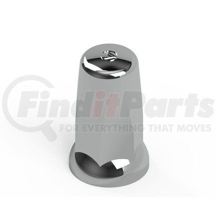 18350 by AMERICAN CHROME - ABS Chrome Nut Cover, 33mm x 3.31 in. Tall-Boy Push-On with Flange