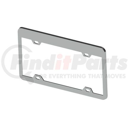 American Chrome 20040 License Plate Frame License Plate Frame - License Frame, Fat Bottom-Style Heavy-Duty Zinc-Cast