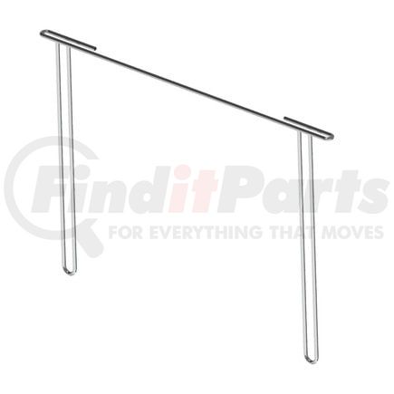 22160 by AMERICAN CHROME - Mud Flap Bracket - Anti-Sail Bracket, 24 in. x17 in., Chrome