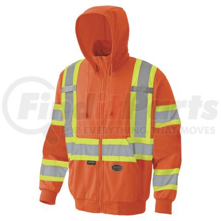 V1060550U-4XL by PIONEER SAFETY - Hi-Viz Fleece Zip Hoodie