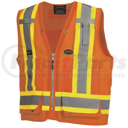 V1010151U-3XL by PIONEER SAFETY - Multi-Pocket Surveyor Vest