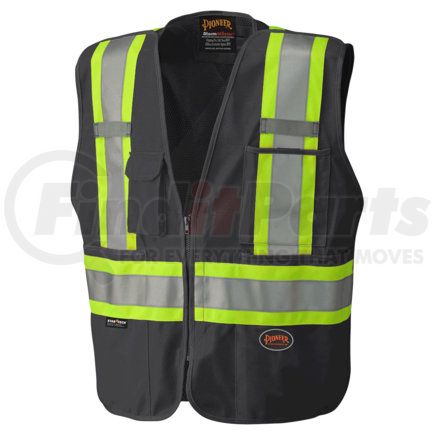 V1021170U-XL by PIONEER SAFETY - Zip-Up Break Away Safety Vest