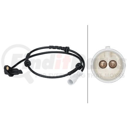 012679271 by HELLA - Sensor, wheel speed - 2-pin connector - Rear - Cable: 715mm