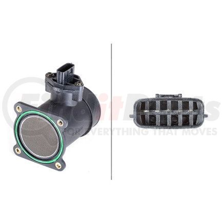 358095011 by HELLA - Air Mass Sensor, 5-Pin Connector, Pipe-Neck