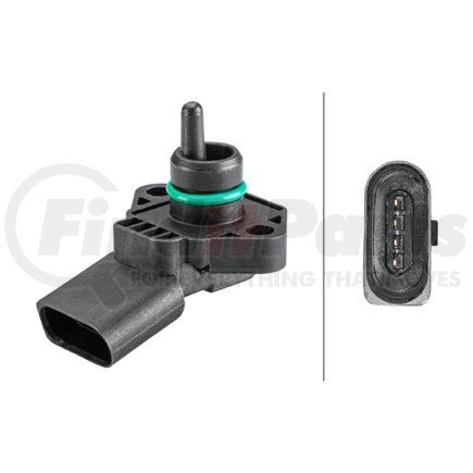 358152151 by HELLA - Intake Manifold Pressure Sensor, 4-Pin Connector, Bolted