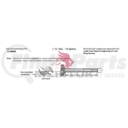 2210X5536 by MERITOR - CAM/LH CHROME