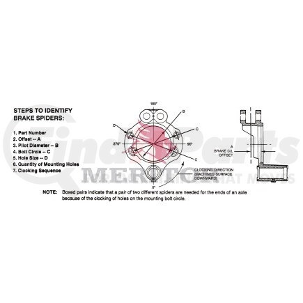 A13211W1427 by MERITOR - Air Brake Spider