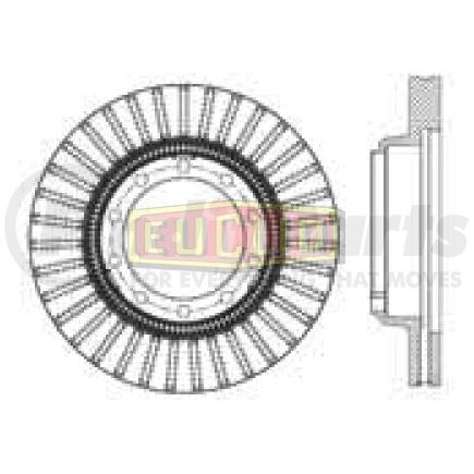 E14557 by EUCLID - Brake Hardware - Rotor, Spec Coat