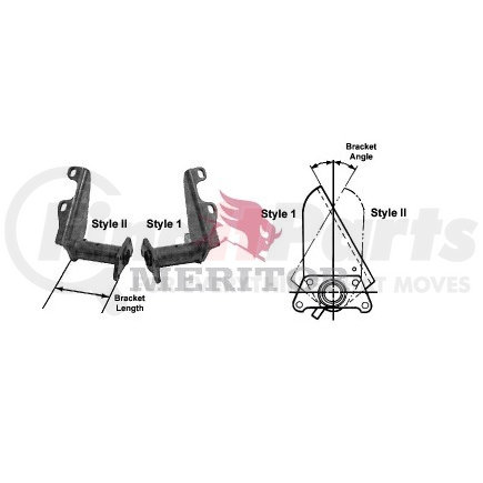 G68-3299T1554 by MERITOR - Meritor Genuine Air Brake Chamber Bracket